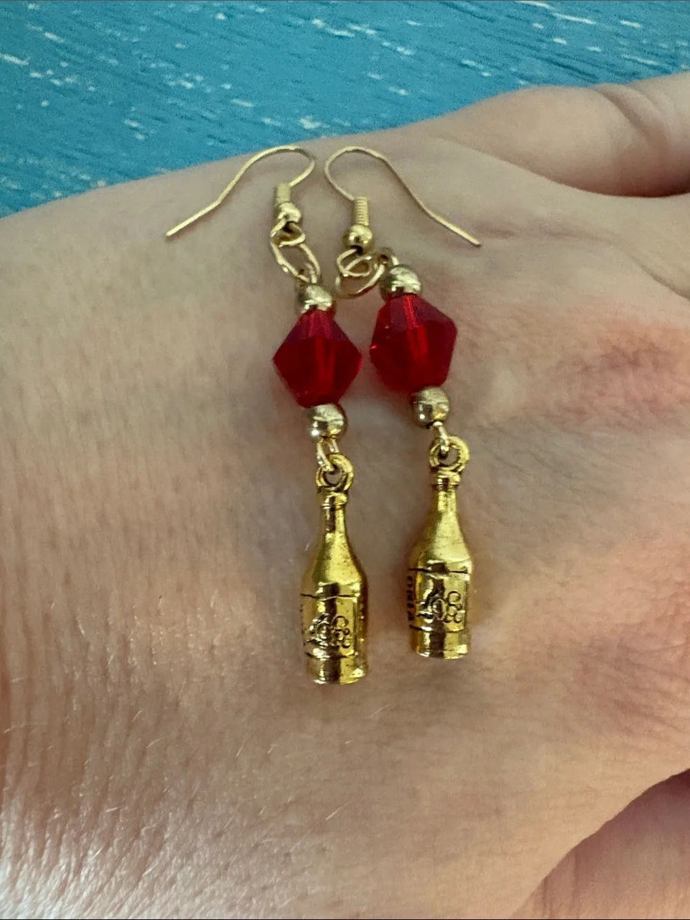 OKO designs Swarovski wine bottle earrings - Picture 4 of 6